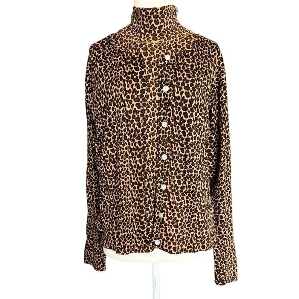 SML Designs Leopard Tank and Cardigan Sweater Set Size M